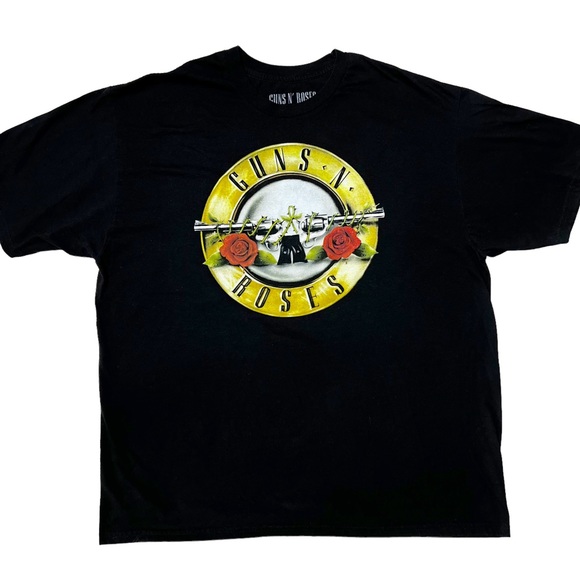 Guns N’ Roses Shirts Guns N Roses Short Sleeve Graphic Band Tshirt Black Mens Sz Xxl Poshmark